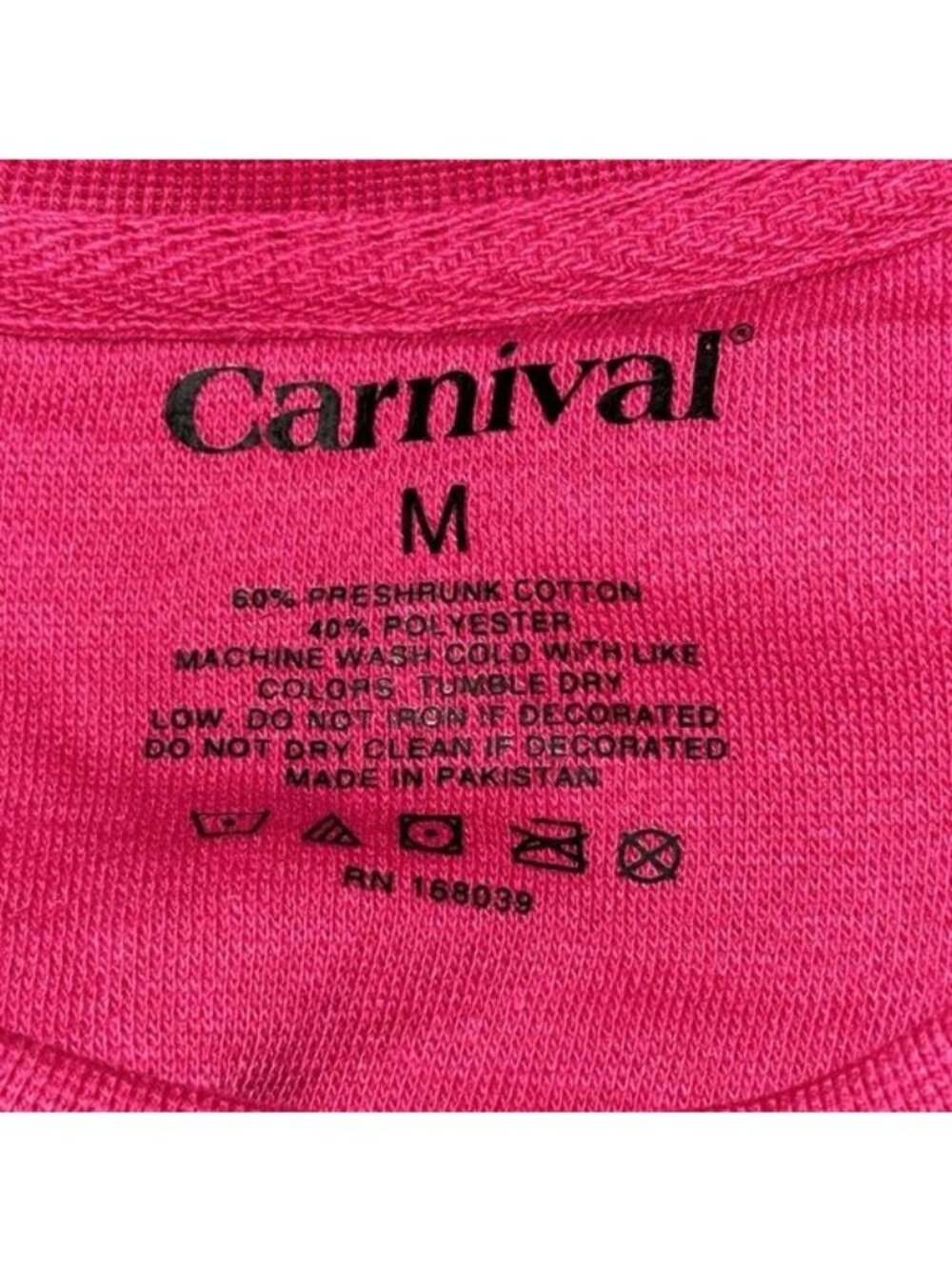 Carnival Cruise Pink Sweatshirt Crewneck Size M - Picture 3 of 4
